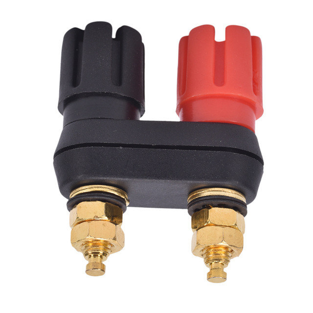5mm Gold Plated Dual Binding Posts For Speaker Amplifier Red And Black