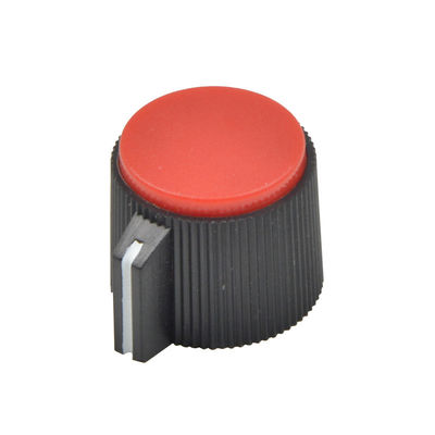 Plastic Potentiometer Knobs , Rotary Potentiometer Knobs With Marker Line