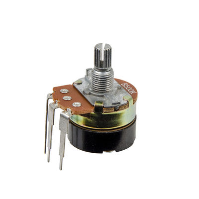Pin Type Carbon Composition Potentiometer With Switch Dimmer Switch Speed Controller
