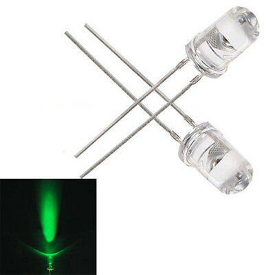 High Brightness Passive Electronic Components Green Water Clear LED 5 Mm