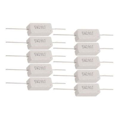 Axial Type Cement Ceramic Wire Wound Power Resistors SQP Tolerance 5%