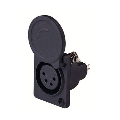 Panel Mounting XLR Female Chassis Socket With End Waterproof Cap