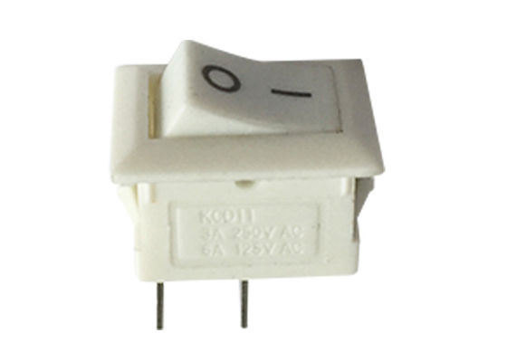 10×15mm KCD11 White 2 Position Rocker Switch / 3A 250V Mini Rocker Switch