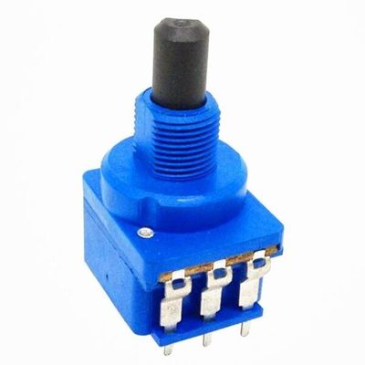 Solder Terminal Dimmer Carbon Composition Potentiometer SPDT With Push Switch