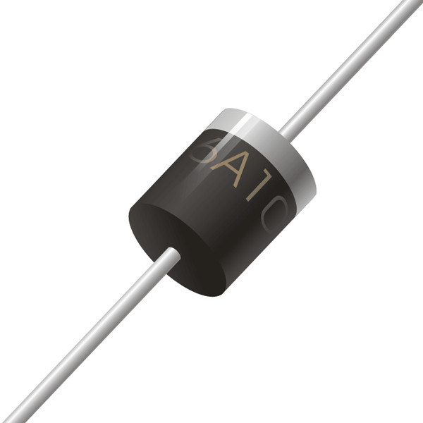 High Current Axial Lead Diode , Plastic 6A Rectifier Diode For Mixing