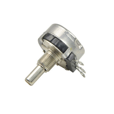 SCR30 10k Rotary Potentiometer , Precision Single Turn Potentiometer With Metal Shaft