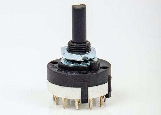 1 Pole 12 Position Carbon Composition Potentiometer 26mm Band Selector Rotary Switch