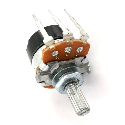 Pin Type Carbon Composition Potentiometer With Switch Dimmer Switch Speed Controller