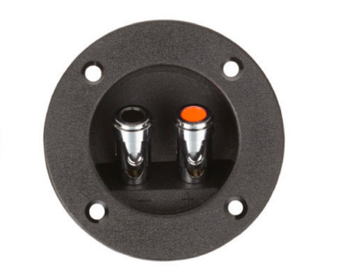 Φ75mm Round Speaker Terminal Cup With Metal Binding Post Connectors