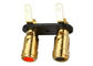 Dual Gold Plated Binding Post Terminal Red And Black For Speaker Box