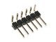 Single Row Right Angle 90° Small Electrical Connectors Male Strip Pin Header 2.54mm