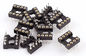 2.54mm Turned Pin Contact Type DIP IC Socket With Pin Length 7.43mm